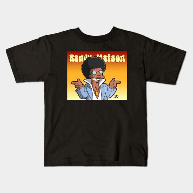 Randy Watson Disco Stu Kids T-Shirt by GarryDeanArt